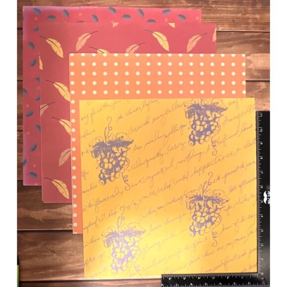 60 Sheets of Assorted Scrapbook Paper Pack - Various Patterns, Colors, & sizes - Picture 2 of 11